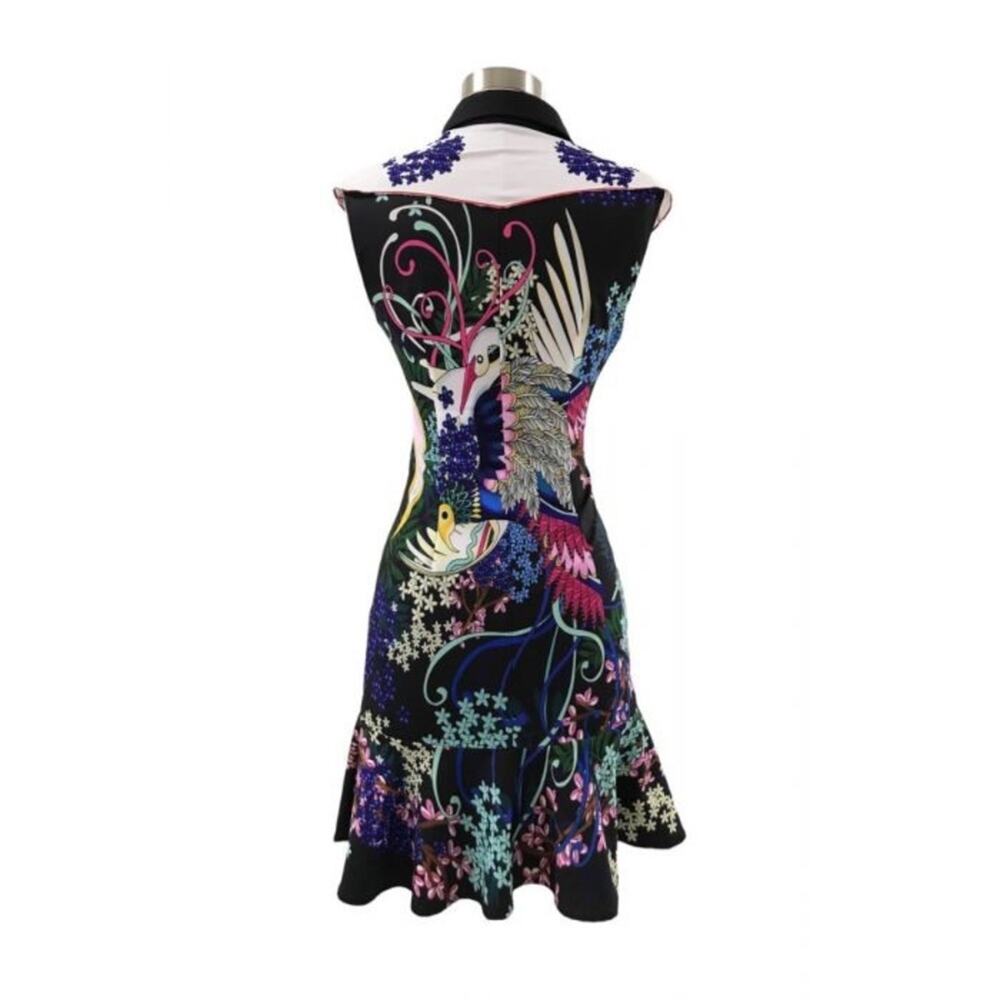 Burryco Floral Folklore Blouse Dress V Neck - Picture 8 of 16